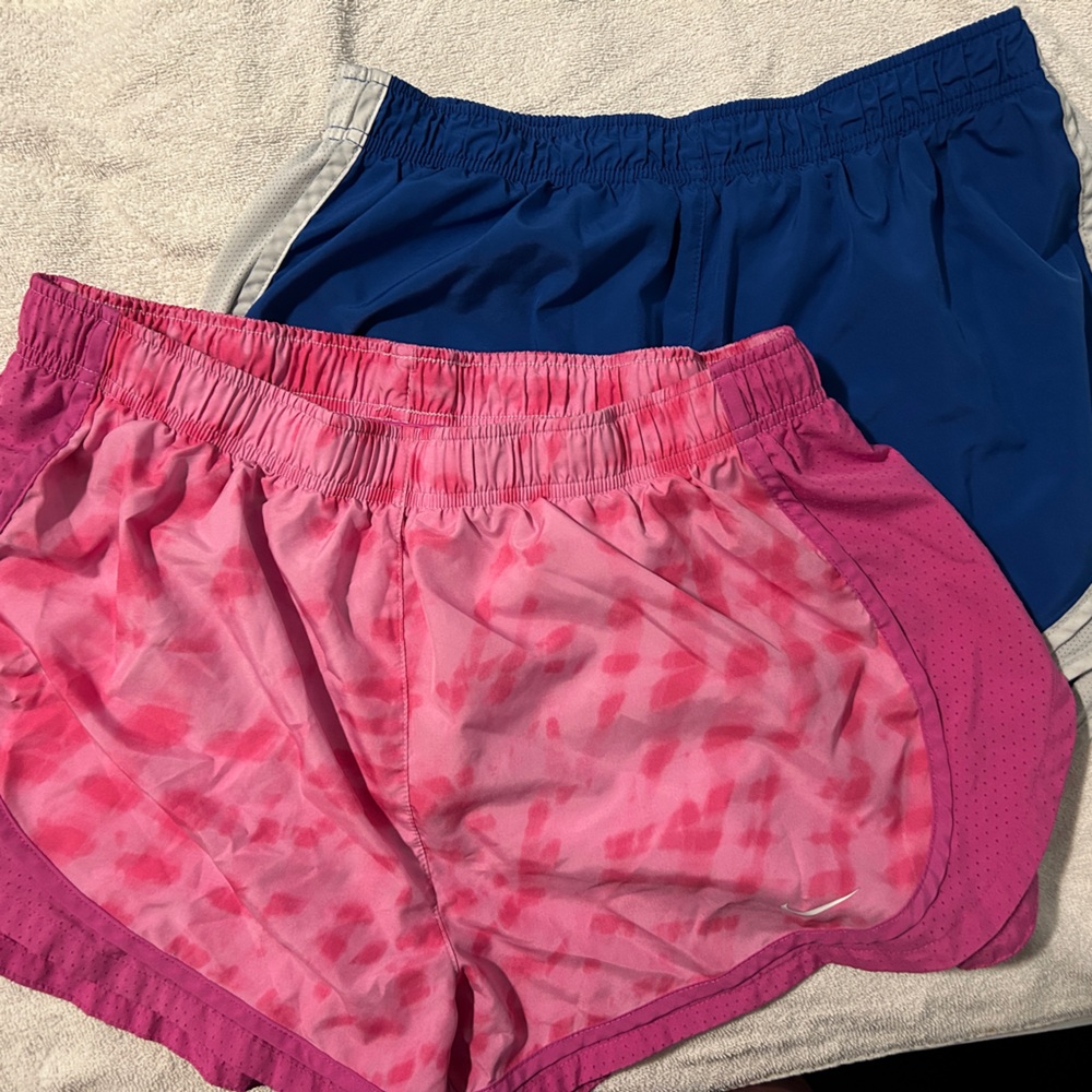 Nike Women's Shorts - Pink and Blue